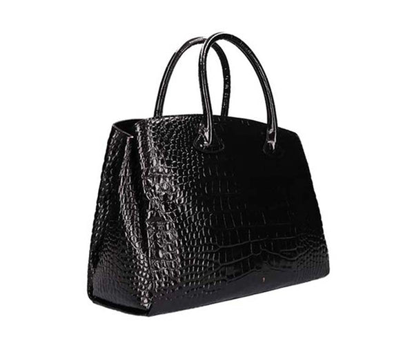 Gu_de Rufos Bag - Black (Croc Embossed)