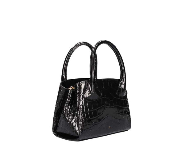 Gu_de Rufos S Bag - Black (Croc Embossed)