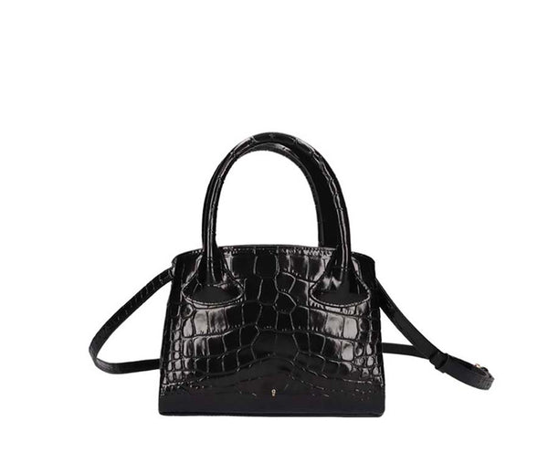 Gu_de Rufos S Bag - Black (Croc Embossed)