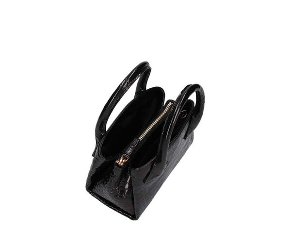 Gu_de Rufos S Bag - Black (Croc Embossed)
