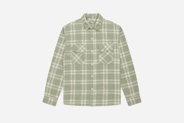 Guilty Parties 3sixteen Crosscut Flannel - Seafoam Slub