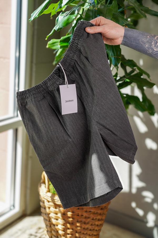 guilty parties 3sixteen Drawstring Short - Charcoal HBT guilty parties 3sixteen Drawstring Short - Charcoal HBT