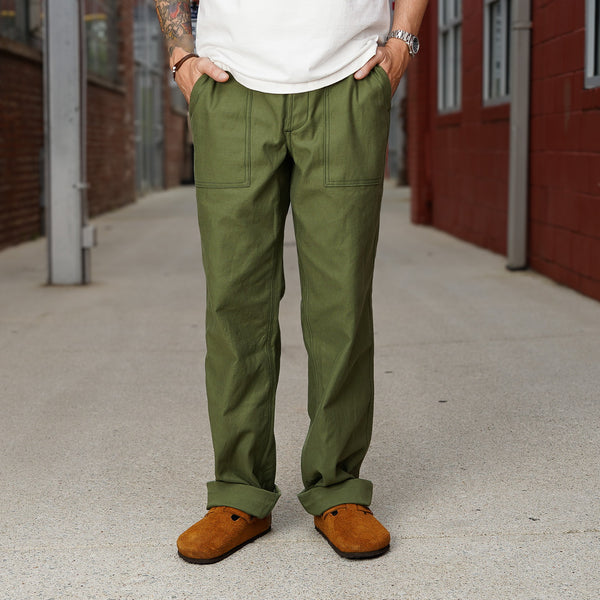 Guilty Parties 3sixteen Fatigue Pants - Olive Back Satin