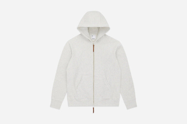 guilty parties 3sixteen Heavyweight Zip Hoody - Oatmeal