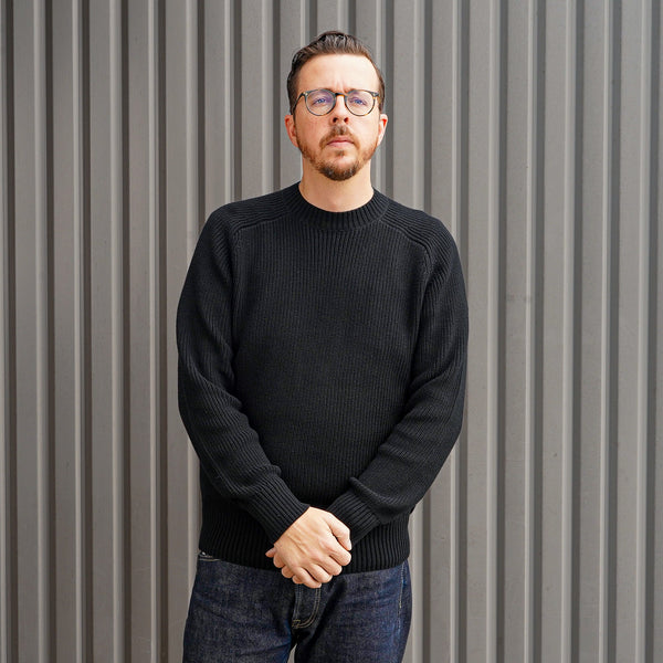 guilty parties 3sixteen Pima Cotton Crewneck Sweater ~ Black