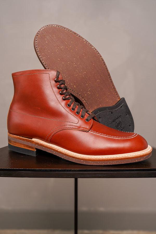 guilty parties Alden 405 Moc Toe Indy Boot - Brown Leather