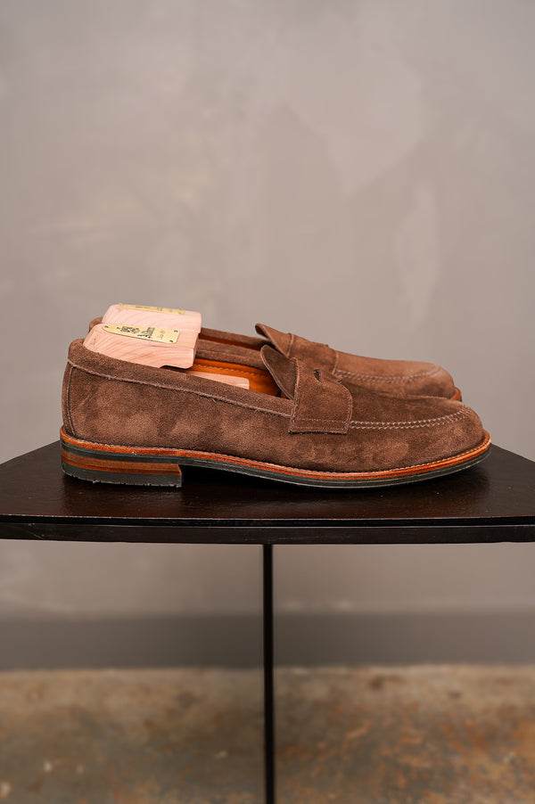 Guilty Parties Alden 6224L Unlined Penny Loafer - Dark Brown Suede