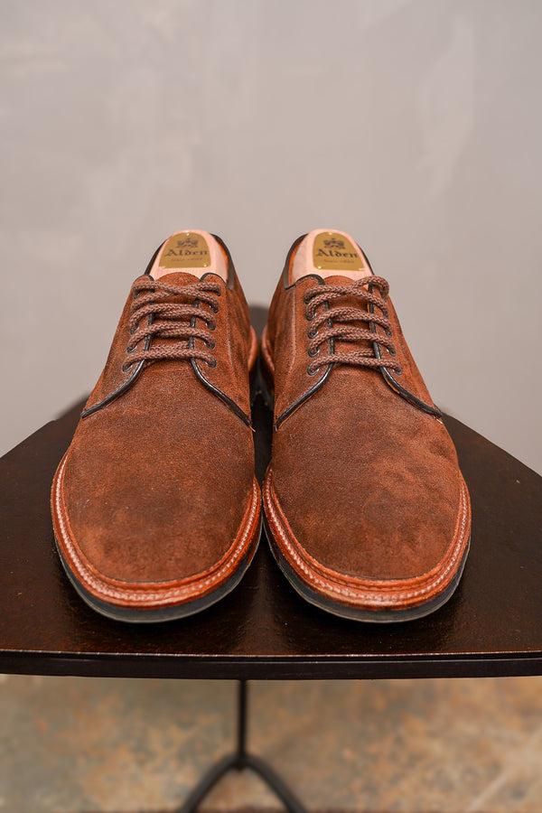 Guilty Parties Alden 9474C Plain Toe Blucher - Reverse Tobacco Chamois