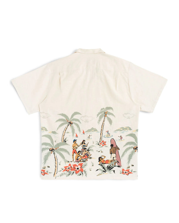 Guilty Parties Bather Camp Shirt - Natural Trippin' Beach