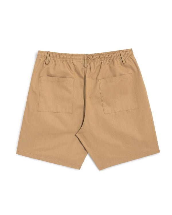 Guilty Parties Bather Leisure Short - Khaki Herringbone