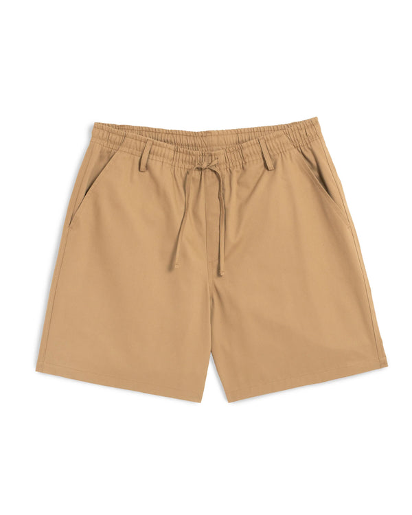 guilty parties Bather Leisure Short - Khaki Herringbone