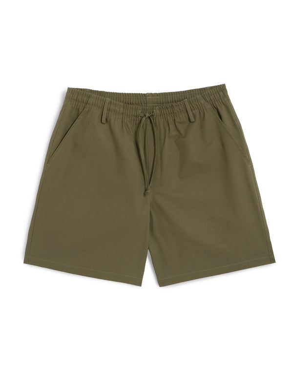 guilty parties Bather Leisure Short - Olive Herringbone