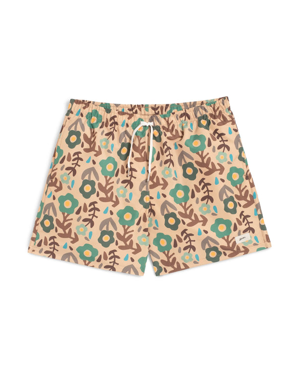 guilty parties Bather Swim Trunk - Floral Desert Meadow