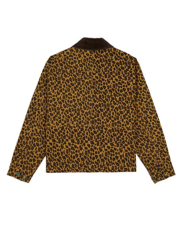 Guilty Parties Brain Dead Cropped Chore Jacket - Leopard