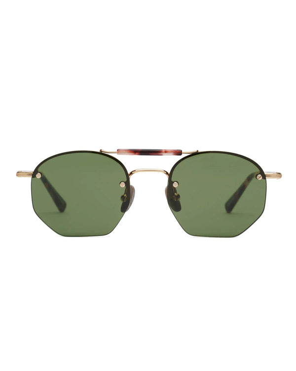 guilty parties Brain Dead Kaz Sunglasses - Black/Gold