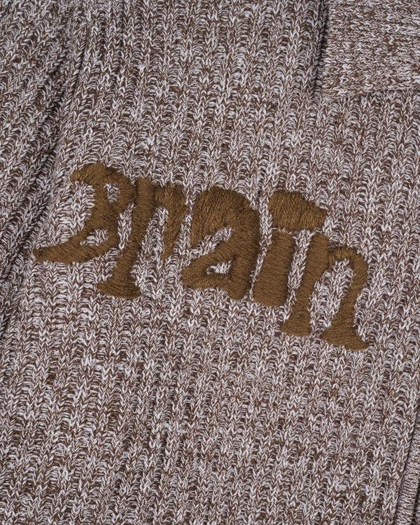 Guilty Parties Brain Dead Rib Knit Cardigan - Brown Multi