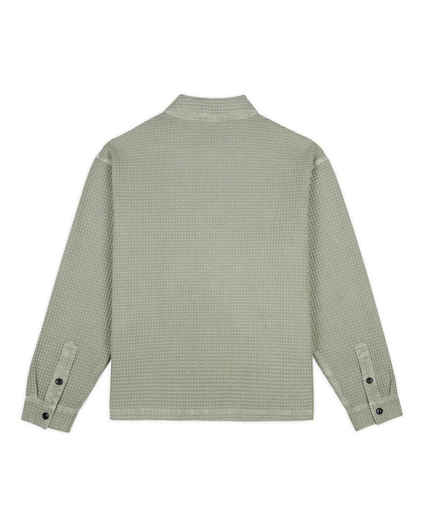 Guilty Parties Brain Dead Waffle Button Front Shirt - Stone