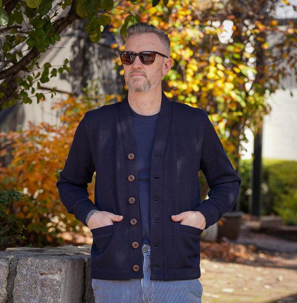 guilty parties Dehen 1920 Classic Cardigan - Dark Navy