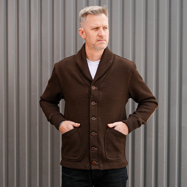 guilty parties Dehen 1920 Shawl Sweater Coat 2.0 - Brown