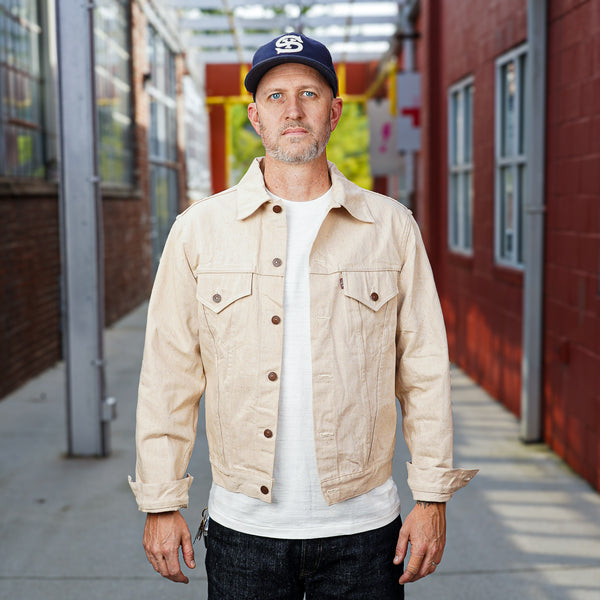 guilty parties Denime Lot 233-66M - Type III Model Denim Jacket - Ecru