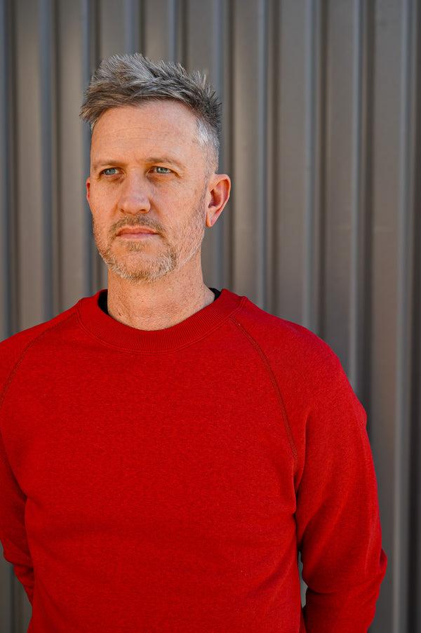 Guilty Parties Denime Lot 261 - Four Needle Raglan Crew Neck Sweatshirt - Red