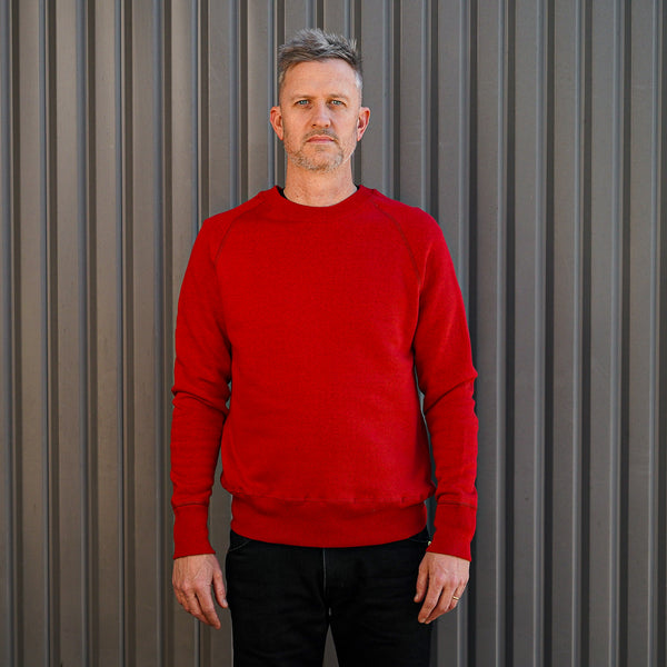guilty parties Denime Lot 261 - Four Needle Raglan Crew Neck Sweatshirt - Red