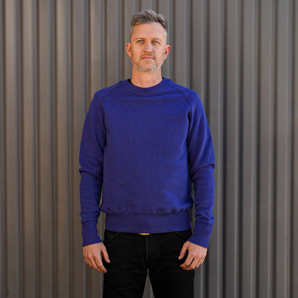 guilty parties Denime Lot 261 - Four Needle Raglan Crew Neck Sweatshirt - Blue