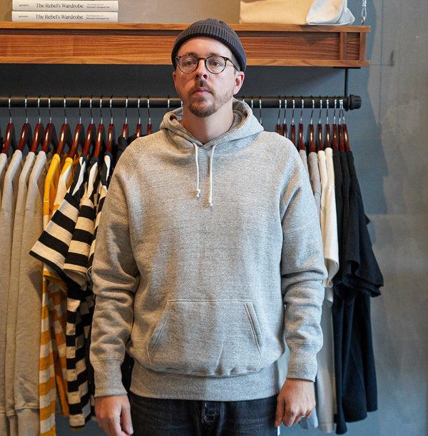 Guilty Parties Denime Lot 262 - Four Needle Raglan Hoodie - Light Grey