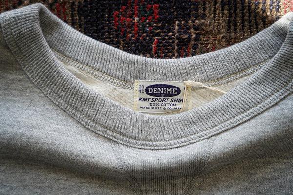 Guilty Parties Denime Lot 268 - 88/12 V Gusset Crewneck Sweatshirt - Grey