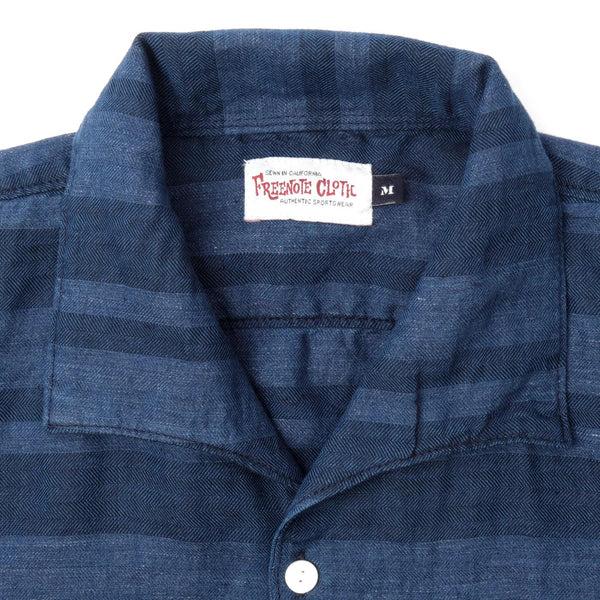 Guilty Parties Freenote Cloth Cayucos Shirt - Indigo Stripe
