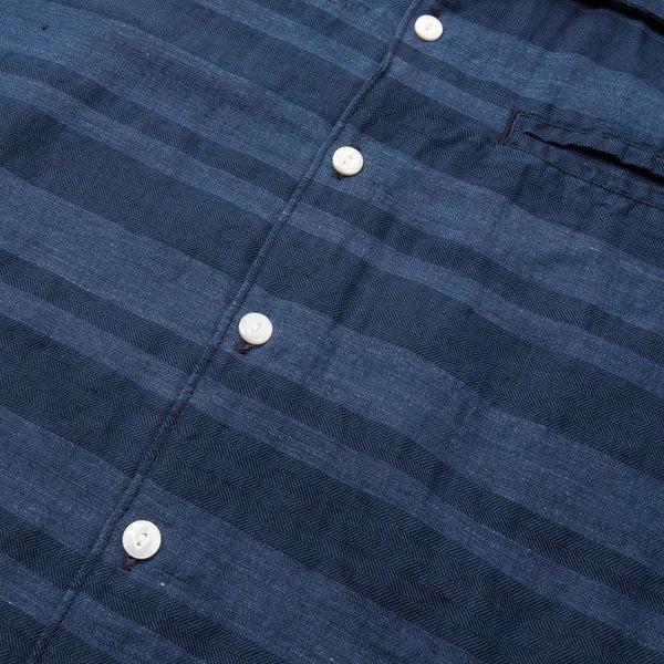 Guilty Parties Freenote Cloth Cayucos Shirt - Indigo Stripe
