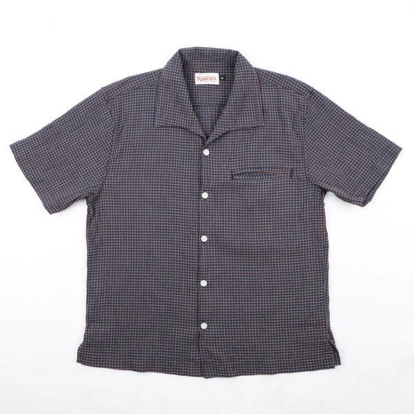 Guilty Parties Freenote Cloth Cayucos Shirt - Navy Plaid Seersucker