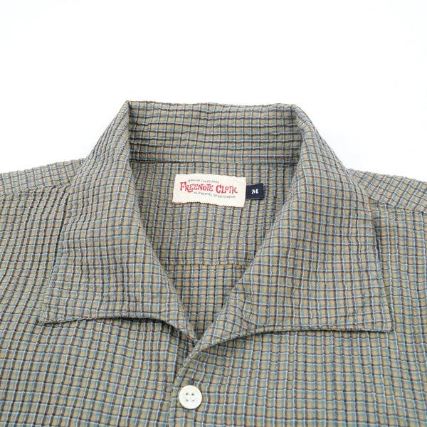 Guilty Parties Freenote Cloth Cayucos Shirt - Olive Plaid Seersucker