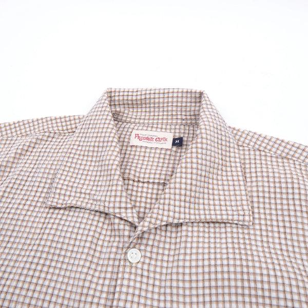 Guilty Parties Freenote Cloth Cayucos Shirt - White Plaid Seersucker