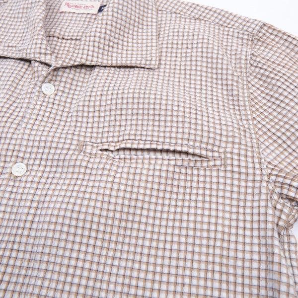 Guilty Parties Freenote Cloth Cayucos Shirt - White Plaid Seersucker