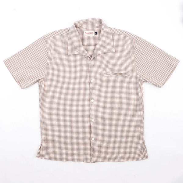 guilty parties Freenote Cloth Cayucos Shirt - White Plaid Seersucker