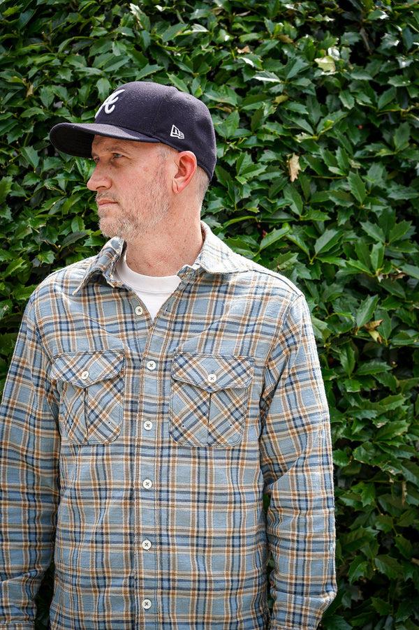 Guilty Parties Freenote Cloth Currant Shirt - Blue Dun Plaid