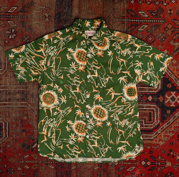 guilty parties Freenote Cloth Dean Double Pocket Shirt - Aloha Olive