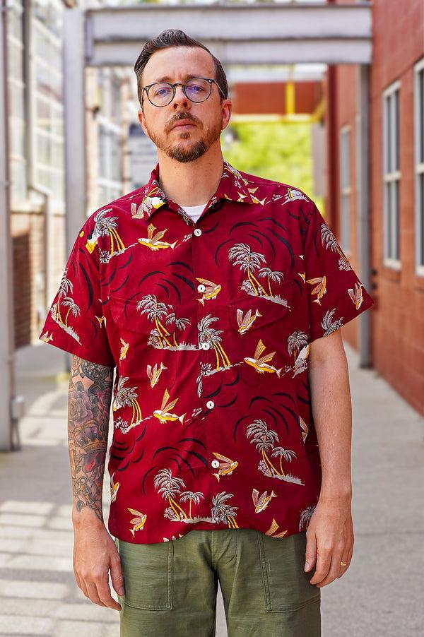 Guilty Parties Freenote Cloth Dean Double Pocket Shirt - Flying Fish