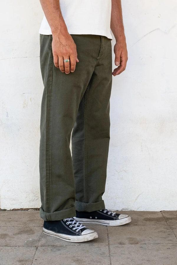 Guilty Parties Freenote Cloth Deck Pant Straight Fit - Olive