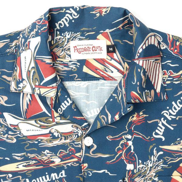 Guilty Parties Freenote Cloth Hawaiian 40's Shirt - Blue