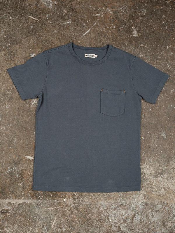 Guilty Parties Freenote Cloth Heavyweight 13oz Pocket Tee - Faded Blue