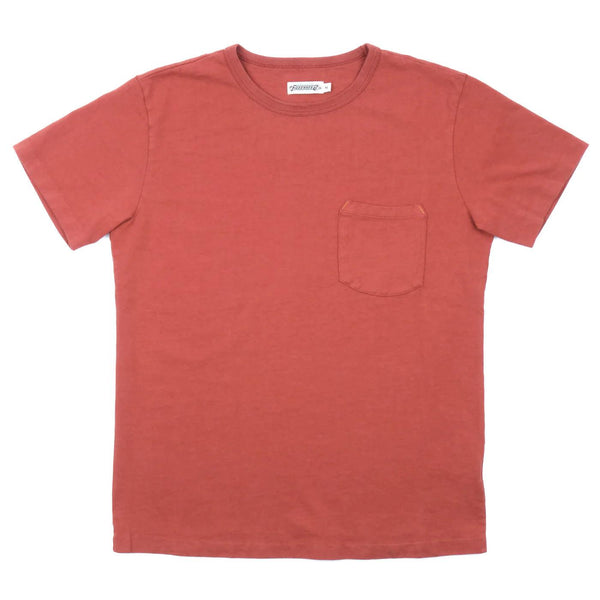 guilty parties Freenote Cloth Heavyweight 13oz Pocket Tee - Picante
