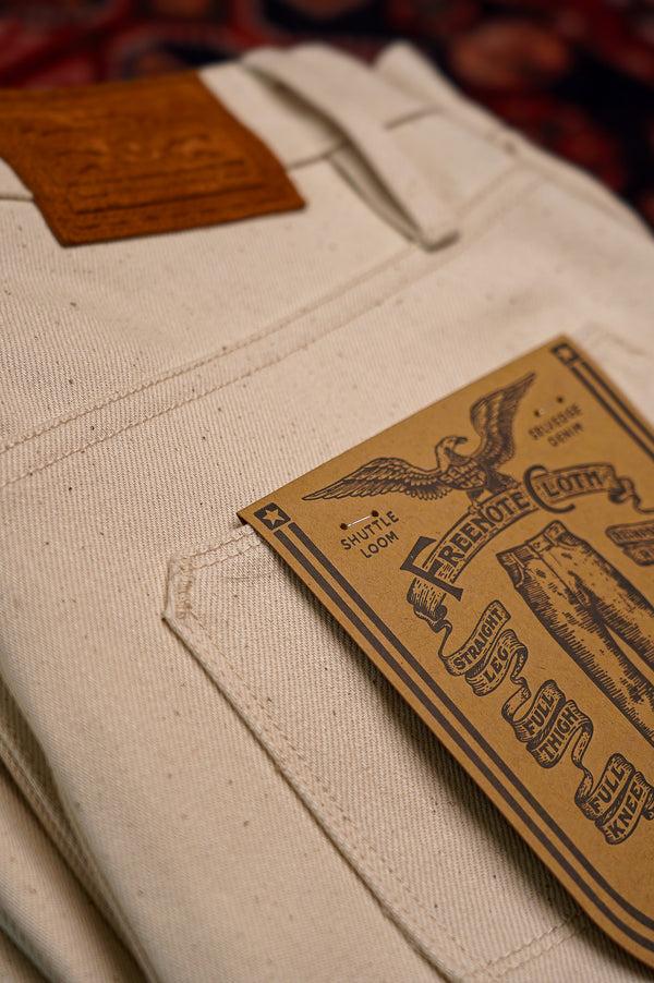 Guilty Parties Freenote Cloth Modesto Wide Leg - 14oz Ecru Denim