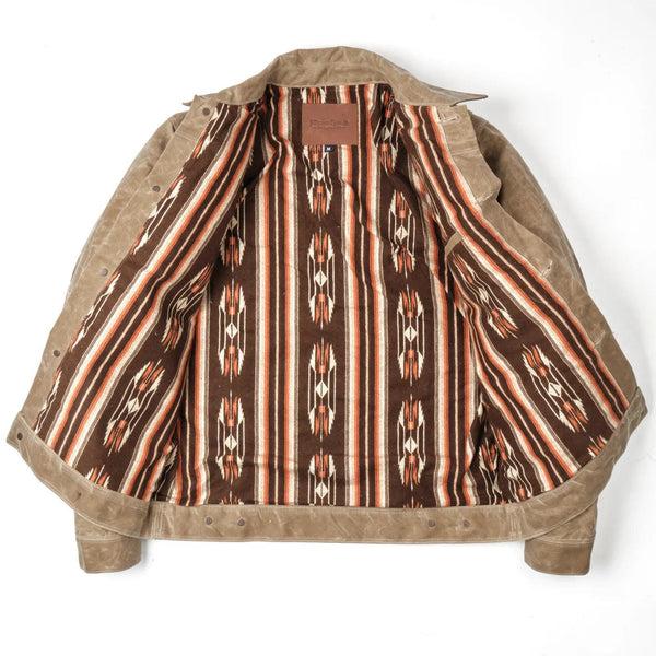 Guilty Parties Freenote Cloth RJ-1 Riders Jacket Waxed Canvas - Tobacco