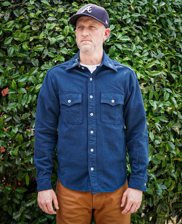 guilty parties Freenote Cloth Scout Shirt - Mineral Blue Twill