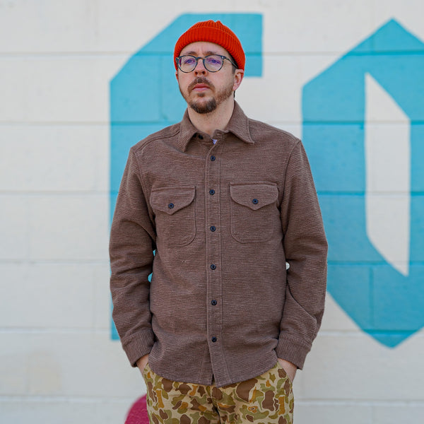 guilty parties Freenote Cloth Wells Shirt - Tan Brushed Corduroy