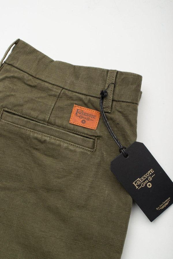 Guilty Parties Freenote Cloth Workers Chino 14oz Slub Slim Fit - Army
