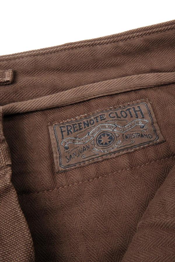Guilty Parties Freenote Cloth Workers Chino 14oz Slub Slim Fit - Bark