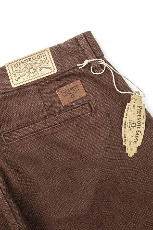 guilty parties Freenote Cloth Workers Chino 14oz Slub Slim Fit - Bark
